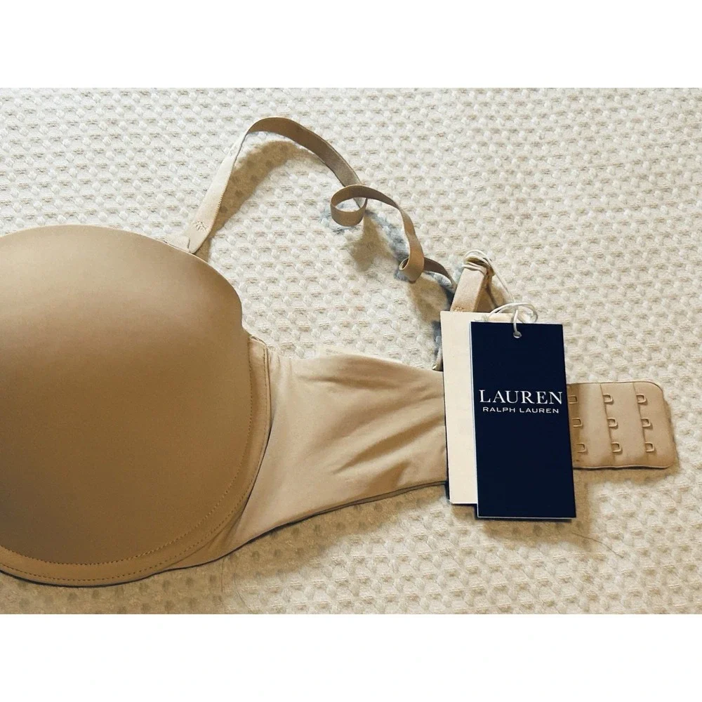 LAUREN RALPH LAUREN Lot Of 2 (NEW) 32D Wireless Full Coverage T-shirt Bras Luxe